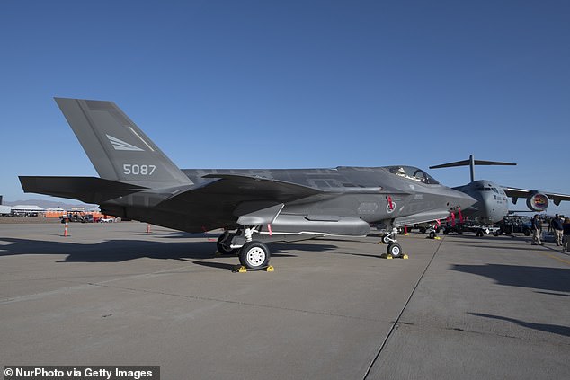 An F-35 is pictured on the tarmac of Luke Air Force base in Arizona