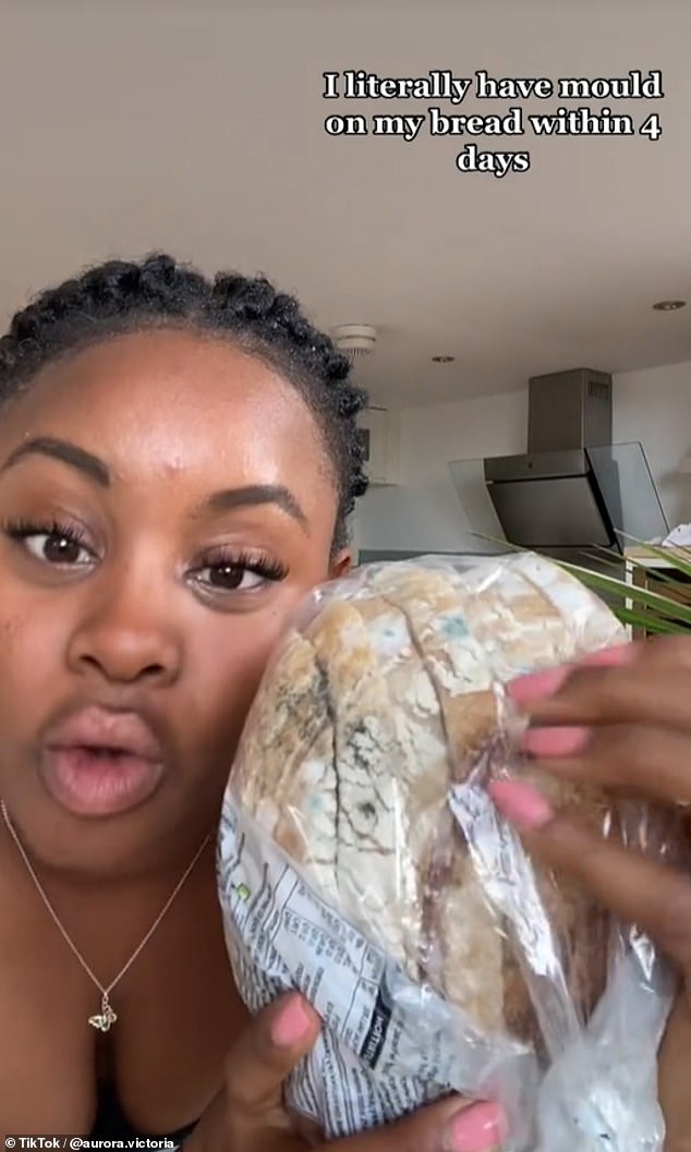 In a food-related video, she once again compares her lifestyle in America with her new lifestyle in London, where she currently lives - and this time it's about grocery shopping and how long products last