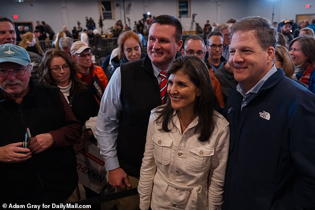 Haley appeared with New Hampshire Governor Chris Sununu on Wednesday.  He told DailyMail.com that Haley brought a broad coalition of voters back to the Republican Party