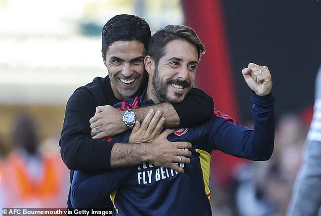 Jover had followed Arteta to Arsenal after also working as a technical coach at Man City