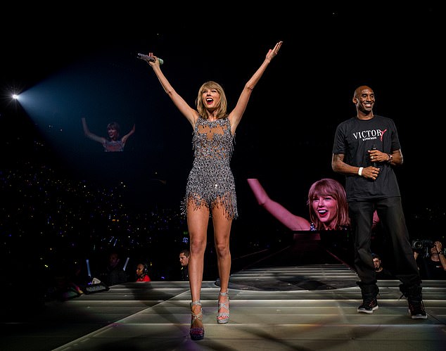 Taylor has had a close relationship with the Bryant family for many years, and Kobe notably graced the Love Story singer's stage during her 1989 world tour in 2015 (see above)