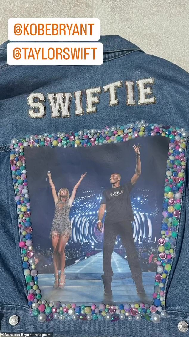 Vanessa also shared a glimpse of a denim jacket she wore that Taylor and Kobe shared on stage in 2015.