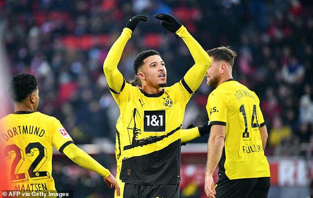 Exiled Man United winger Sancho made his first start for Dortmund since returning on loan