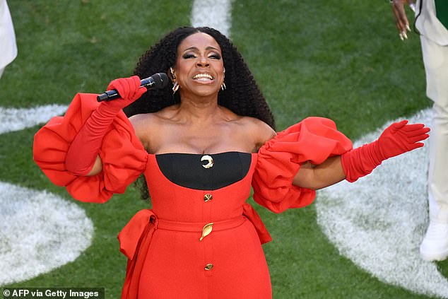 The song was performed by Sheryl Lee Ralph prior to the Chiefs' victory over the Eagles last year