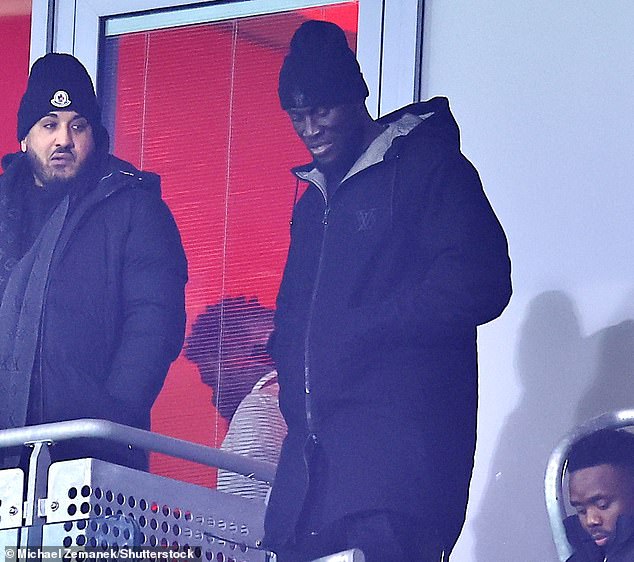 Stormzy joined others in the executive seats at the Gtech Community Stadium as Brentford hosted Nottingham Forest