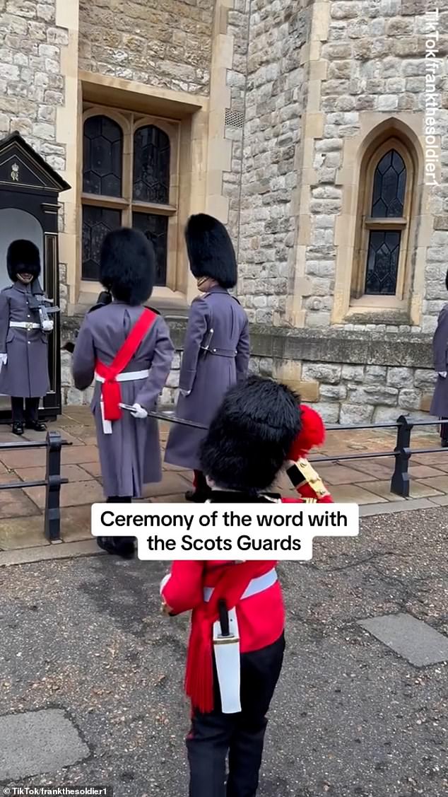 He followed them around the Tower of London and at one point asked his father, 