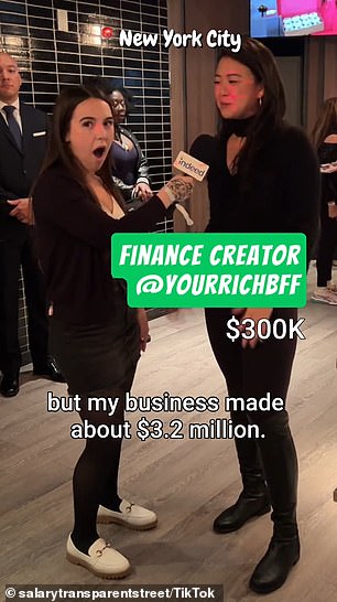 Tu said her company made more than $3 million last year