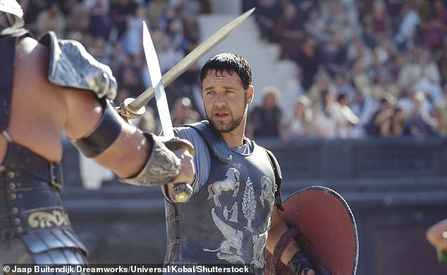 She explained that her appearance at the Gladiators match caused some confusion in her family, as her father thought she would appear in the sequel to the Gladiator film (Photo: Russell Crowe in the original film)