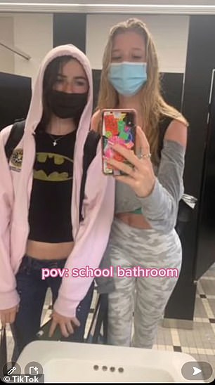 The TikTok user, who does not attend Southern Alamance Middle School, also posted this video