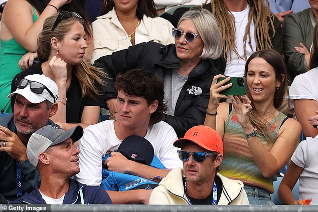 Cruz's proud parents were in attendance and Lleyton said he was very proud