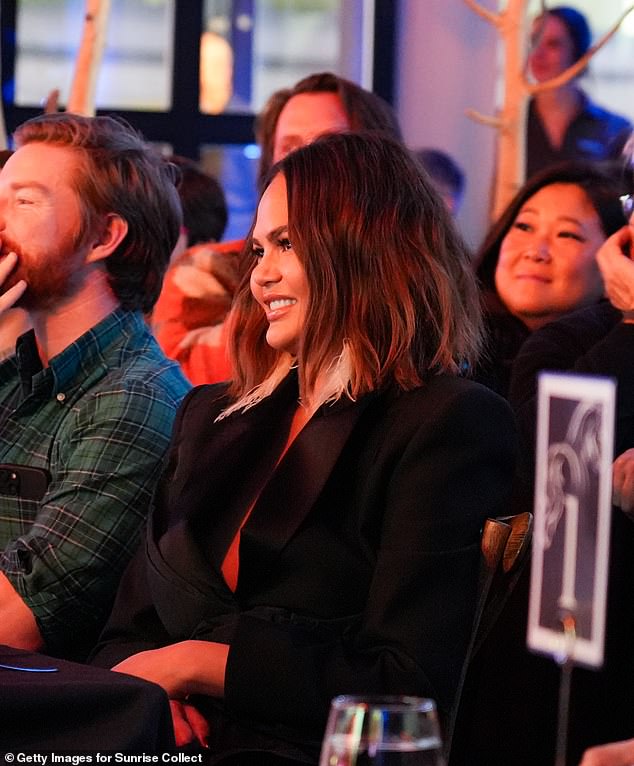 At one point she was also seen sitting in the crowd watching the display with an amused smile on her face