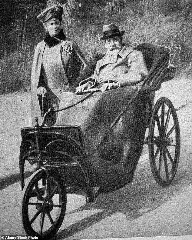 King George V pictured during his illness at Craigwell House, Bognor in 1929