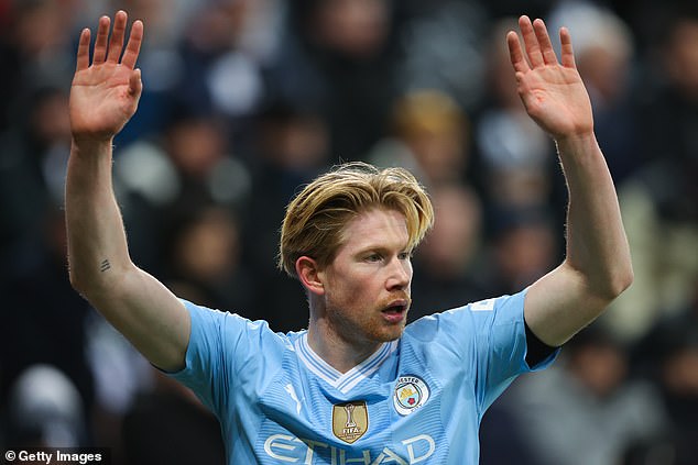 Jota described De Bruyne (above) as a world-class player who can make a difference