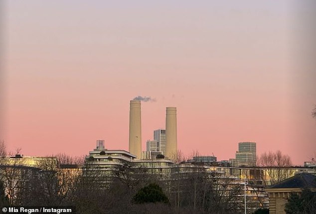 Although the location of the flat is unknown, the couple appeared to have moved to an apartment in Battersea as images from Mia's Instagram suggested the couple could see the power station from their window.