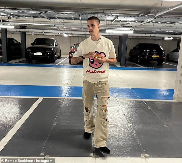 Romeo, who is known for his love for cars, will have no problem parking as he shared a photo of the apartment's underground parking garage