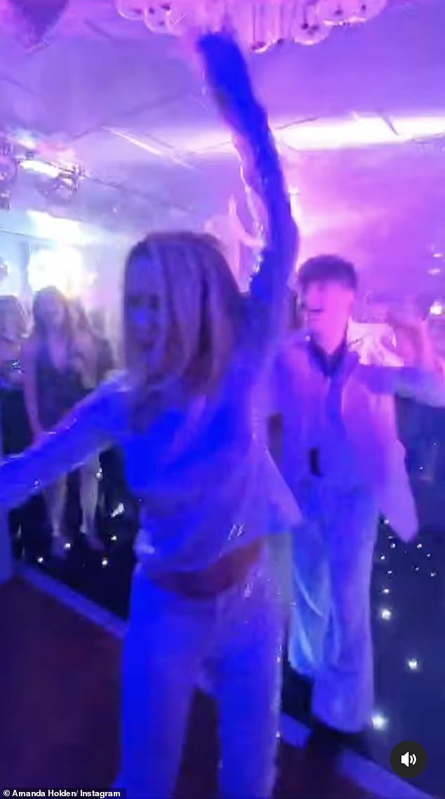The Britain's Got Talent star continued to move through the teens and encouraged them to join in the dance