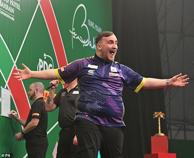 Luke Littler hit an incredible nine-darter in his quarter-final against Nathan Aspinall