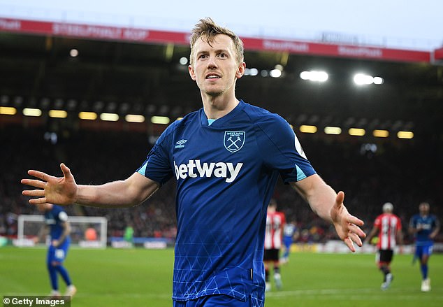 James Ward-Prowse thought his penalty had won the game for West Ham