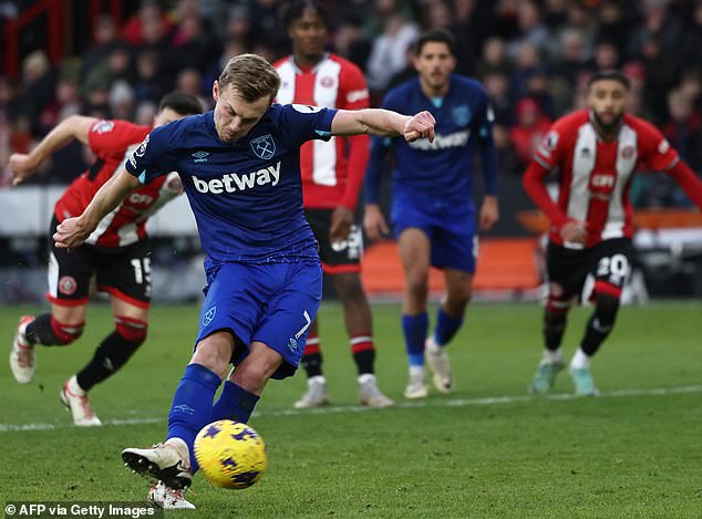 Ward-Prowse scored from the spot in the 79th minute, but the match ended level