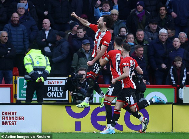 Ben Brereton Diaz equalized for Sheffield United on his Premier League debut