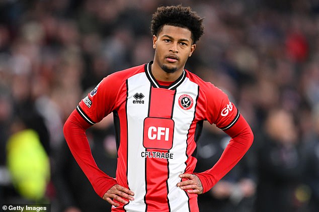 Sheffield United were reduced to ten men late on when Rhian Brewster was dismissed