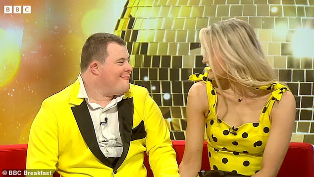 The head judge, 63, surprised Nathan, a 25-year-old dancer with Down syndrome, and his dance partner Joanne, 29, during the morning show with a sweet video