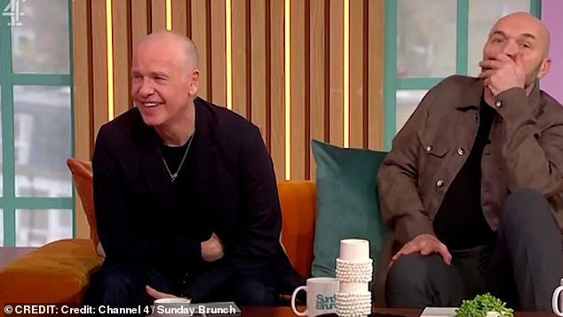 Sunday Brunch presenter Simon Rimmer (right) made a blunder during the Channel 4 show this weekend.