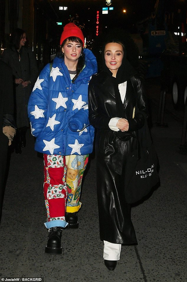 Comedian Sarah Sherman (left) and SNL cast member Chloe Fineman (right) attended the afterparty in wildly different winter outfits