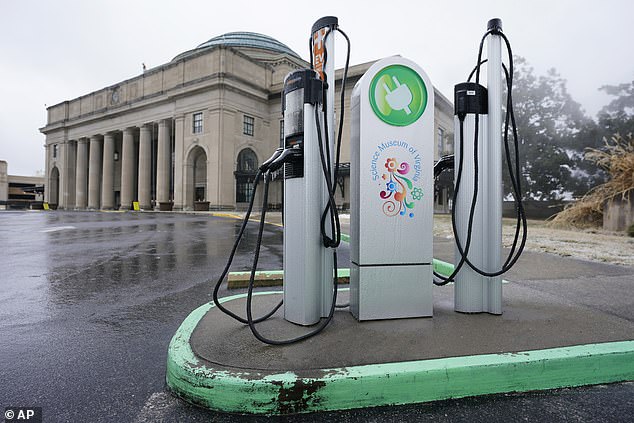 The head of Britain's largest charging network said these images will be a thing of the past once his company installs a thousand ultra-fast plug-in points that will cut charging time from half an hour to five minutes.