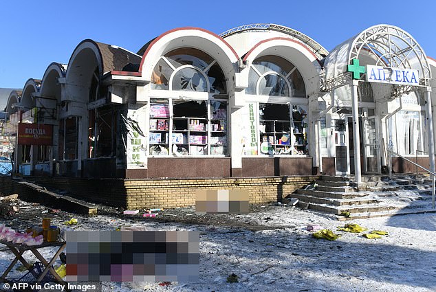 Ukraine reportedly targeted a busy market, although Kiev has not yet commented on the attack