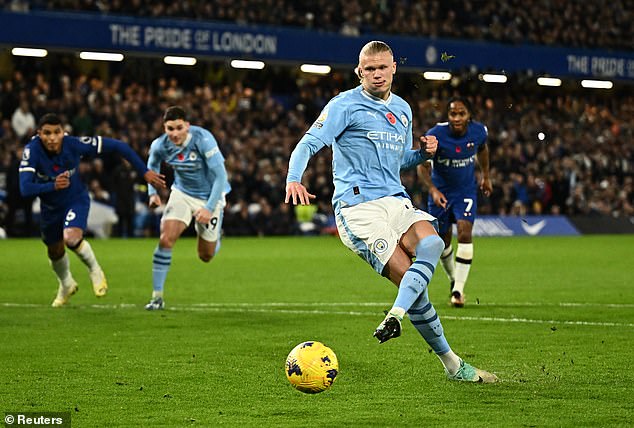 Erling Haaland is the only player to miss the target from the penalty spot in the Premier League this season