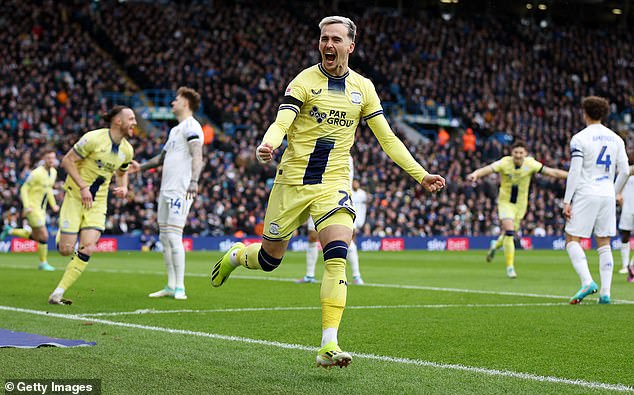 Will Keane opened the scoring in the second minute of the match to give Preston the lead