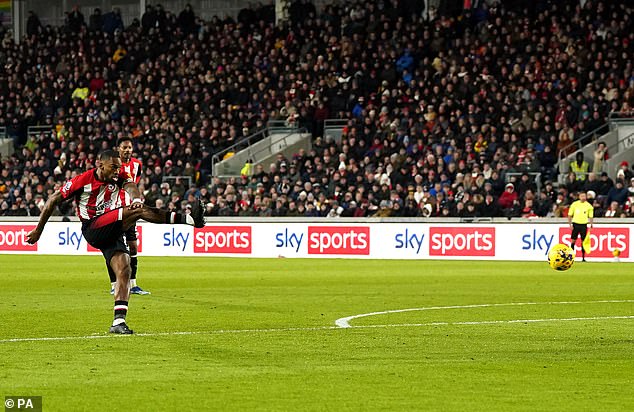 All Toney had to do was pass the ball into the back of the net as he drew Brentford level