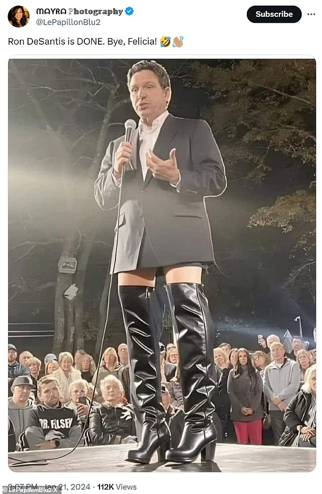 Florida's governor has been accused of adding lifts to brown and black boots to turn them into heels, giving him greater height – because Americans like taller candidates