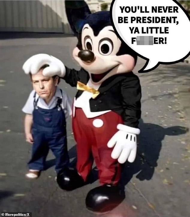 Another Disney/DeSantis meme after the Florida governor ended his campaign