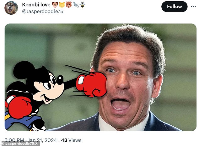 Many used the collapse of DeSantis' campaign as a way for Disney to fight back through memes