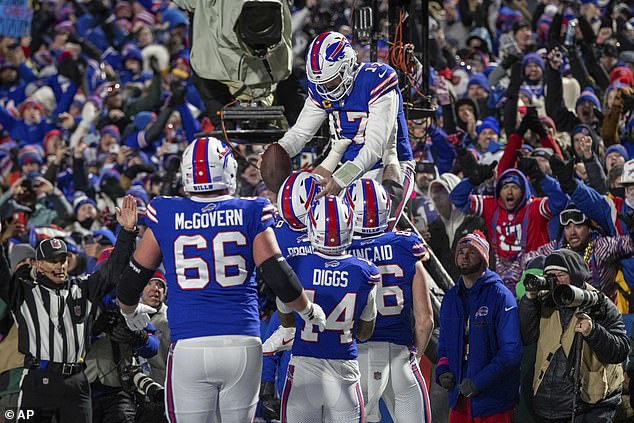 The Buffalo Bills led by four going into the game, but could not beat Kansas City