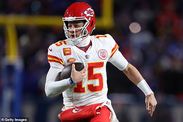 Patrick Mahomes won his first real playoff game on the road against Buffalo on Sunday