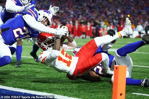 A Mecole Hardman fumble in the end zone in the fourth quarter ultimately proved costly