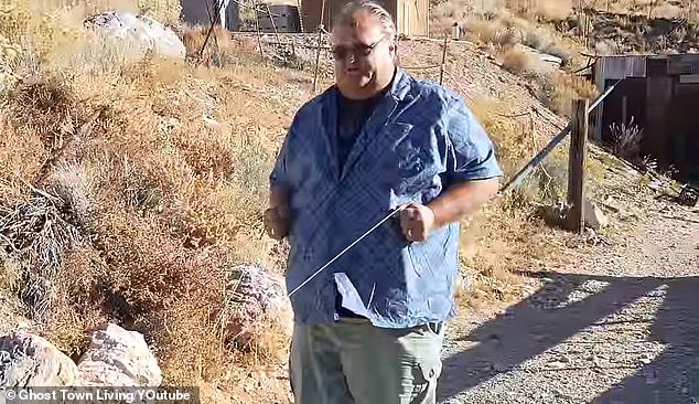 Brent contacted a popular water dowser, Rob (pictured) to ask if he could come to the mine site