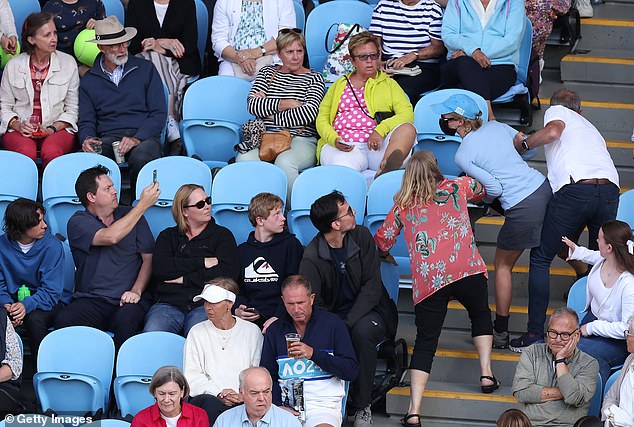 Around the stadium, fans took the opportunity to focus on the drama rather than the tennis