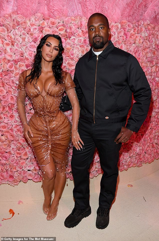 When Kim wore a custom corset-style mini dress made of silk organza and dripping crystals by French designer Thierry Mugler to the 2019 Met Gala, Ye openly lambasted the reality TV icon's ensemble for being 'too sexy' used to be.