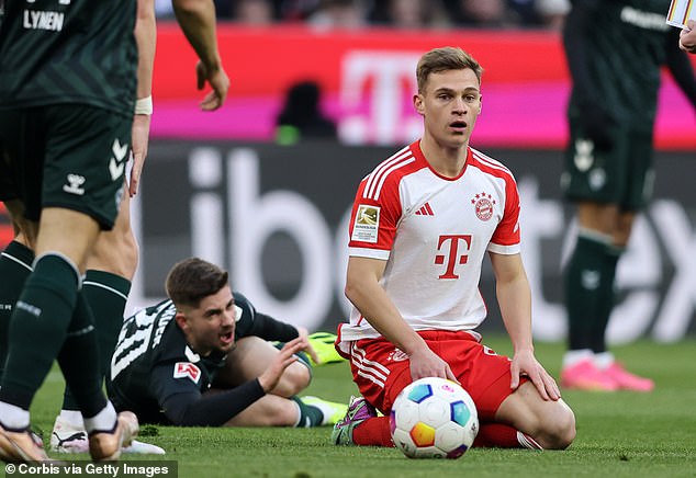 Midfielder Joshua Kimmich appeared to criticize Tuchel's tactics by 'questioning the approach'