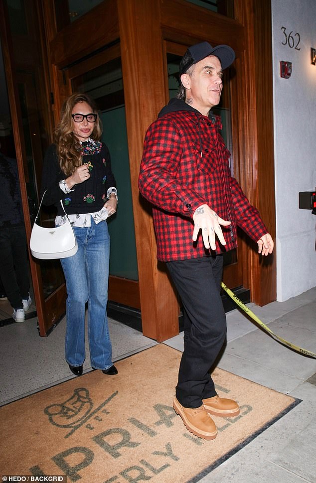 The night before, Ayda had enjoyed a night out with husband Robbie Williams at Cipriani restaurant in Beverly Hills