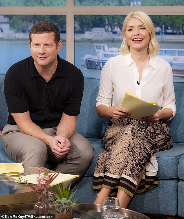 Sian has been linked to Dermot to anchor Monday to Thursday next week as they continue to search for a replacement for Holly Willoughby (pictured in September)