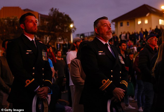 Aussies are divided over Waverley Council's latest move on Australia Day to hold a 'dawn reflection'.  Pictured is an Anzac Day morning service in Bondi