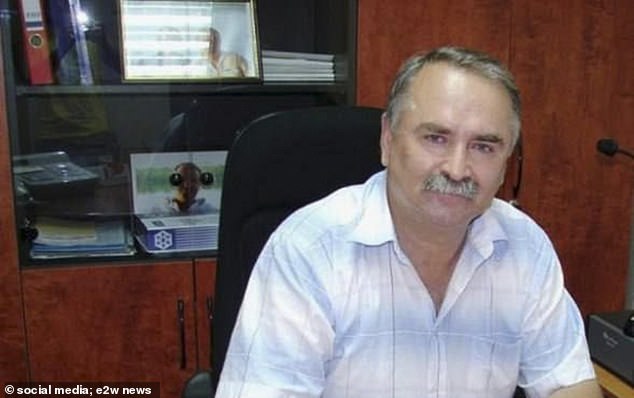 The millionaire couple who died were Russian entrepreneur Anatoly Evsyukov (pictured) and his 59-year-old wife Anna Evsyukova, who lived in Russia's Rostov region.