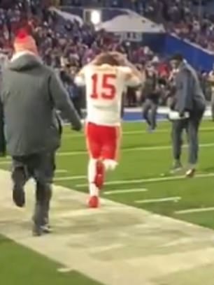 The Chiefs QB kept his head hurting