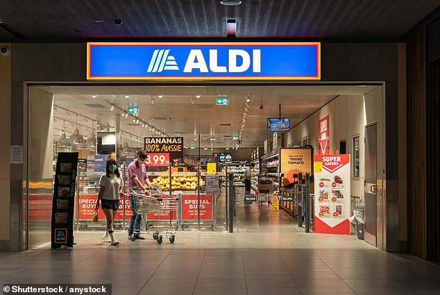 Most Aldi stores across Australia are open until 8pm on Friday.  The photo shows an Aldi store in Melbourne