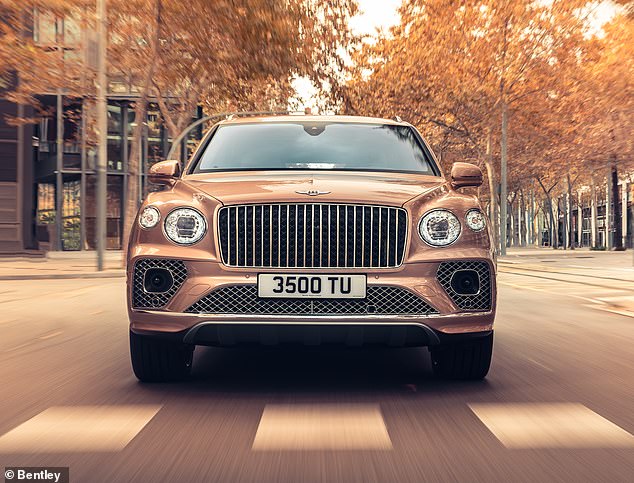 Transport & Environment has blamed luxury SUVs for the bloat of new cars sold in Britain.  Pictured: Bentley's Bentayga SUV